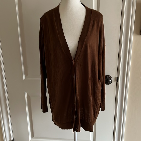 Zara earth brown sweater cardigan - Picture 9 of 9